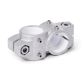  KS.Z Cross linear unit connectors for two-axis systems, aluminium Identification No.: G - with slide insert<br />Surface: 8 - blasted, matt