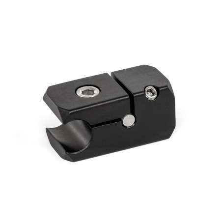  TGR Rail T-clamp mountings, aluminium Type: A - With bore
Finish: S - Aluminum, black anodized