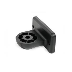  LSF.P Swivel clamps, plastic Type: OZ - Without centring step (smooth)<br />Surface: 2 - Polyamide (PA), glass fiber reinforced, Black matt, temperature resistant up to 100 °C, RAL 9005<br />x<sub>1</sub>: 40