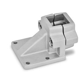  BML Base clamps, multi-piece, aluminum d<sub>1</sub> / s: V - Square<br />Surface: 8 - blasted, matt