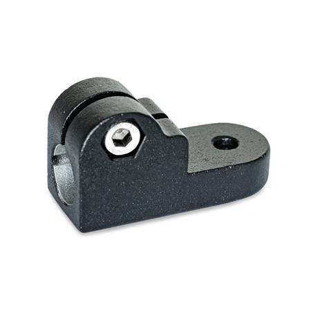  LKT Swivel clamps, aluminum Surface: 2 - Black, textured powder-coated, RAL 9005