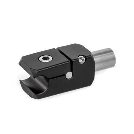  TGR Rail T-clamp mountings, aluminium Type: W - With stud (stainless steel, AISI 303)
Finish: S - Aluminum, black anodized