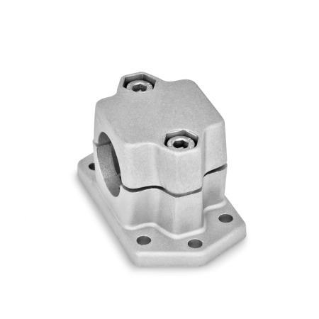  FMS Flanged clamps, multi-piece, with six fastening bores, aluminum d<sub>1</sub> / s: B - Bore
Surface: 8 - Blasted, matt, blasted, matt