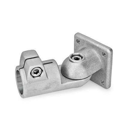  GSF Joint clamps, aluminum Type: T - Adjustment with 15° division (serration)
Surface: 8 - Blasted, matt, blasted, matt
