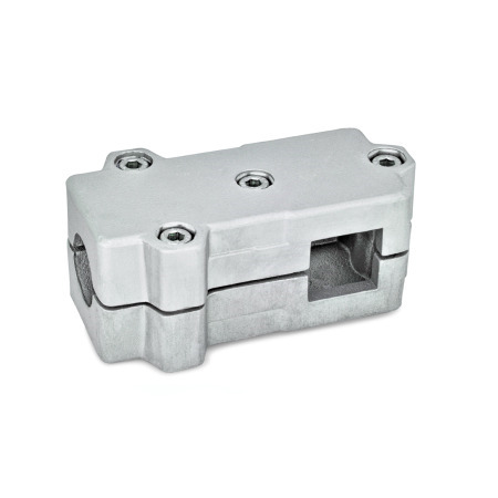  TMD T-clamps, multi-piece, aluminum d<sub>1</sub> / s<sub>1</sub>: B - Bore
d<sub>2</sub> / s<sub>2</sub>: V - Square
Surface: 8 - Blasted, matt, blasted, matt
