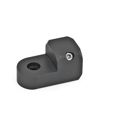  LGT T-Swivel clamp mountings, aluminum Surface: S - Aluminum, black anodized
Type: A - With bore