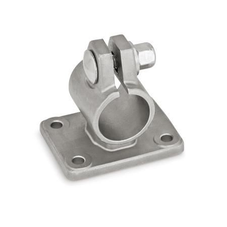  FE Flanged clamps, with four fastening bores, stainless steel Type: A - Without seals