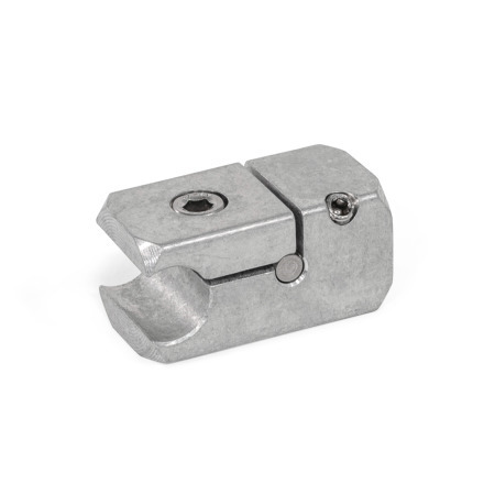  TGR Rail T-clamp mountings, aluminium Type: A - With bore
Finish: G - Aluminum tumbled, matt