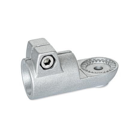  LST Swivel clamps, aluminum Type: IV - With internal serration
Surface: 8 - blasted, matt