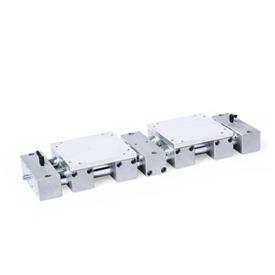  PD3D Precision double tube linear units with two independent double guide elements, configurable 