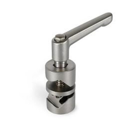 Gelenk-Klemmverbinder, verdrehbar, Edelstahl