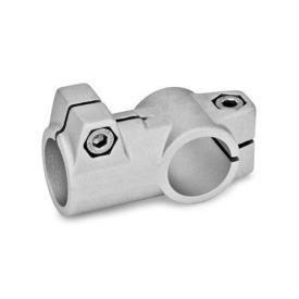  TS T-clamps, aluminum Surface: 8 - Blasted, matt, blasted, matt
