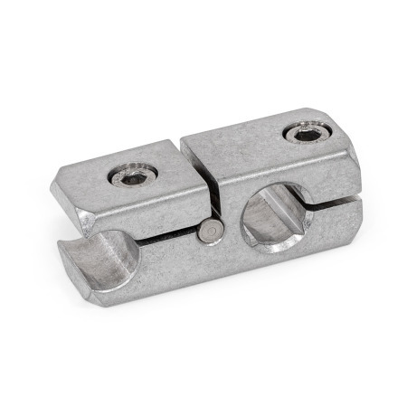  KGR Rail clamp mountings, aluminium, with cross / parallel bore Typ: P - With parallel bore
Finish: G - Aluminum tumbled, matt