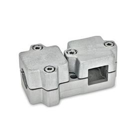  TM T-clamps, multi-piece, aluminum 