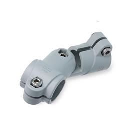  GSQ.P Joint clamps, plastic Surface: 4 - Polyamide (PA), glass fiber reinforced, Gray matt, temperature resistant up to 100 °C, RAL 7040