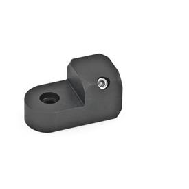  LGT T-Swivel clamp mountings, aluminum Surface: S - Aluminum, black anodized<br />Type: A - With bore
