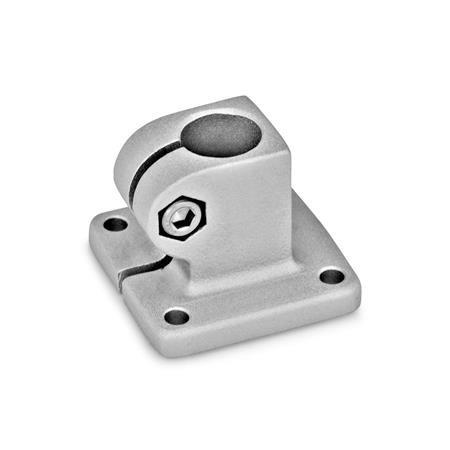  BK Fuß-Klemmverbinder, mit vier Befestigungsbohrungen, Aluminium Oberfläche: 8 - gestrahlt, matt, gestrahlt, matt
