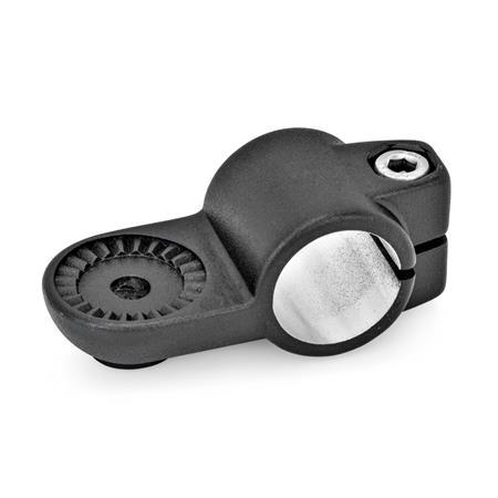  LSQ Laschen-Klemmverbinder, Aluminium Typ: IV - mit Innenverzahnung
Oberfläche: 2 - strukturiert pulverbeschichtet, Schwarz, RAL 9005