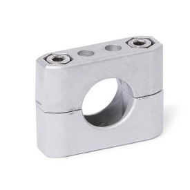 Tube supports, multi-piece, aluminum
