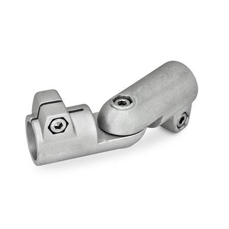  GST Joint clamps, aluminum Type: T - Adjustment with 15° division (serration)
Surface: 8 - blasted, matt