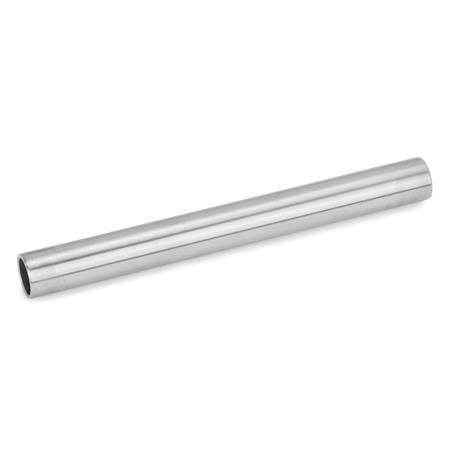 RK Retaining rods / retaining tubes for clamp mountings, stainless steel Type: OS - Without scale