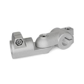 GSQ Joint clamps, aluminum Type: S - Stepless adjustment<br />Surface: 8 - blasted, matt