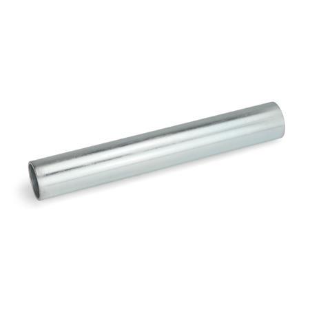  RS Construction tubes, aluminum, steel, stainless steel Surface: ST - Steel, zinc-plated
d<sub>1</sub> / s<sub>1</sub>: D - Diameter