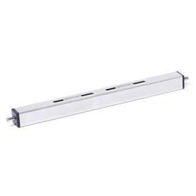  VE3V Single tube linear units, square, for two independent guide elements, configurable 