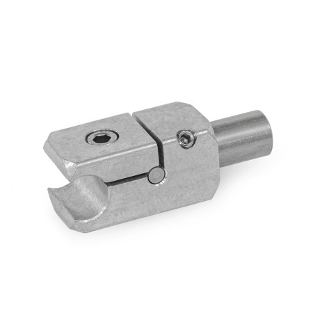  TGR Rail T-clamp mountings, aluminium Type: W - With stud (stainless steel, AISI 303)
Finish: G - Aluminum tumbled, matt