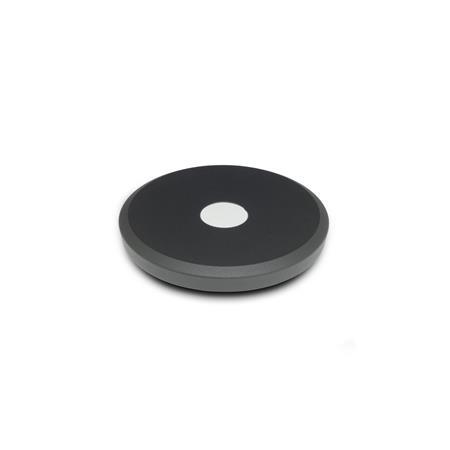  VZH Handwheels for linear units and transfer units Type: A - Without handle
Finish: 2 - textured finish, Textured powder-coated, Black , RAL 9005
d<sub>2</sub>: 50...63 - Disk handwheel