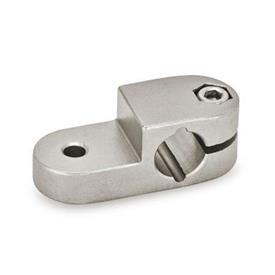  LKQ Swivel clamps, stainless steel Material: ED - Stainless steel, blasted, matt