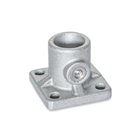  BKG Fuß-Klemmverbinder, mit Gewindestift, Aluminium Oberfläche: 8 - gestrahlt, matt, gestrahlt, matt