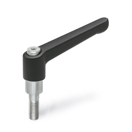  HSK Adjustable hand levers for tube clamps 