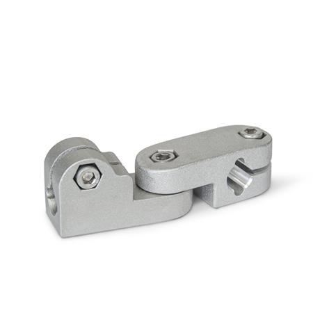 GKQ Joint clamps, aluminum / stainless steel Surface: 8 - Blasted, matt, blasted, matt