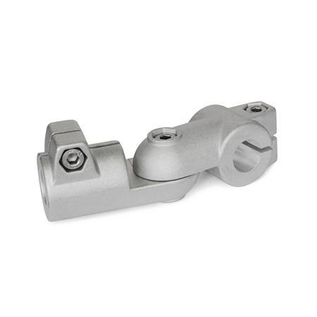  GSQ Joint clamps, aluminum Type: S - Stepless adjustment
Surface: 8 - Blasted, matt, blasted, matt