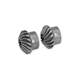 Bevel gear wheels for angle gears