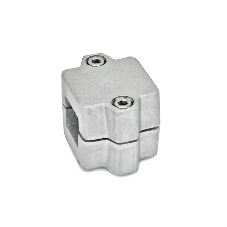  MM Muffen-Klemmverbinder, mehrteilig, Aluminium d<sub>1</sub> / s: V - Vierkant
Oberfläche: 8 - gestrahlt, matt, gestrahlt, matt