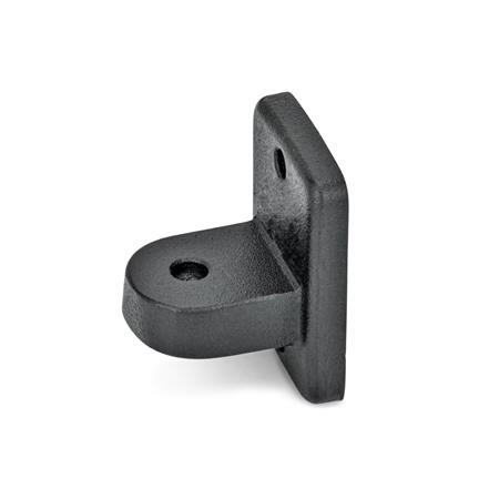  LKF Swivel clamps, aluminum Finish: 2 - Black, textured powder-coated, RAL 9005