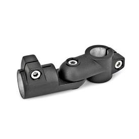  GSP Joint clamps, aluminum Type: S - Stepless adjustment<br />Surface: 2 - Black, textured powder-coated, RAL 9005