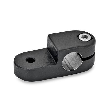  LKQ Swivel clamps, aluminum Surface: 2 - Black, textured powder-coated, RAL 9005