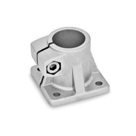  BS Fuß-Klemmverbinder,  Aluminium Oberfläche: 8 - gestrahlt, matt, gestrahlt, matt