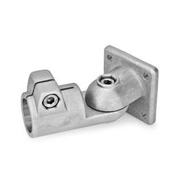  GSF Joint clamps, aluminum Type: T - Adjustment with 15° division (serration)<br />Surface: 8 - blasted, matt