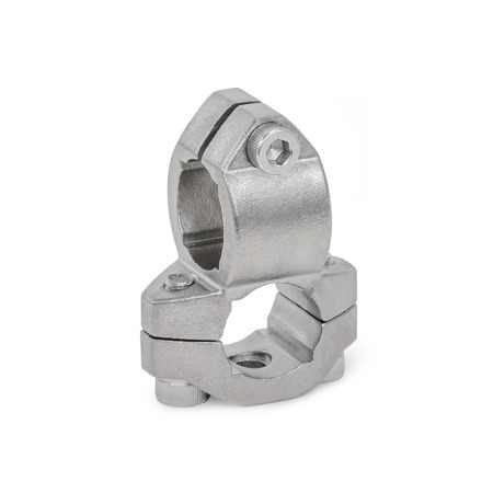  KKM Cross clamps, two-piece, stainless steel 