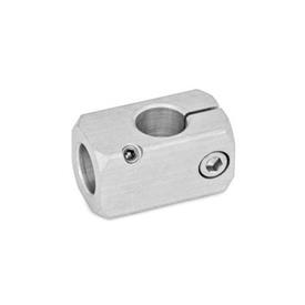  TG T-clamp mountings, aluminum Surface: G - Aluminum tumbled, matt<br />Type: A - With bore