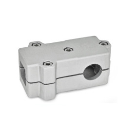  TMD T-clamps, multi-piece, aluminum d<sub>1</sub> / s<sub>1</sub>: V - Square<br />d<sub>2</sub> / s<sub>2</sub>: B - Bore<br />Surface: 8 - Blasted, matt, blasted, matt