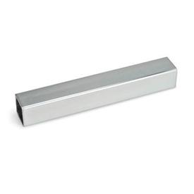  RS Construction tubes, aluminum, steel, stainless steel Surface: ST - Steel, zinc-plated<br />d<sub>1</sub> / s<sub>1</sub>: V - Square