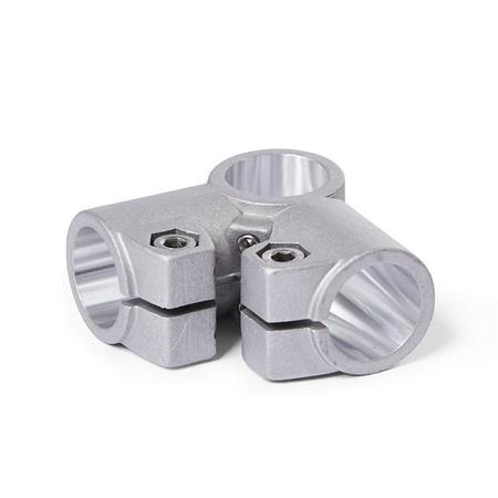 ES Eck-Klemmverbinder, Aluminium Oberfläche: 8 - gestrahlt, matt, gestrahlt, matt