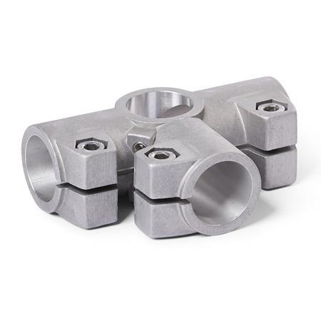  WS Winkel-Klemmverbinder, Aluminium Oberfläche: 8 - gestrahlt, matt