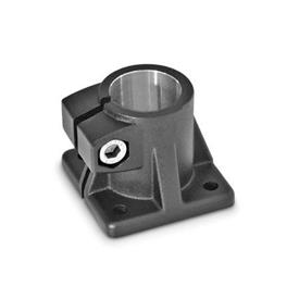  BS Base clamps, aluminum Surface: 2 - Black, textured powder-coated, RAL 9005