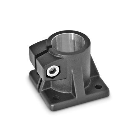  BS Base clamps, aluminum Surface: 2 - Black, textured powder-coated, RAL 9005